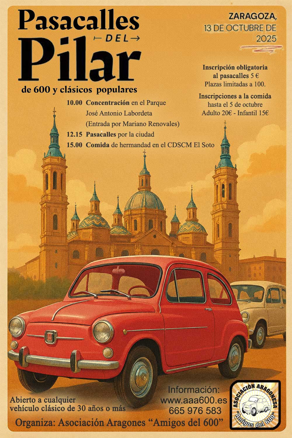 Cartel pasacalles Pilar 2025